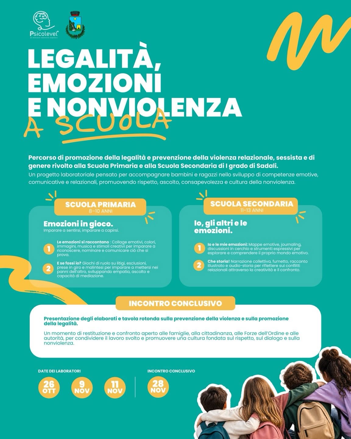 Percorso di sensibilizzazione su Legalità emozioni e non violenza